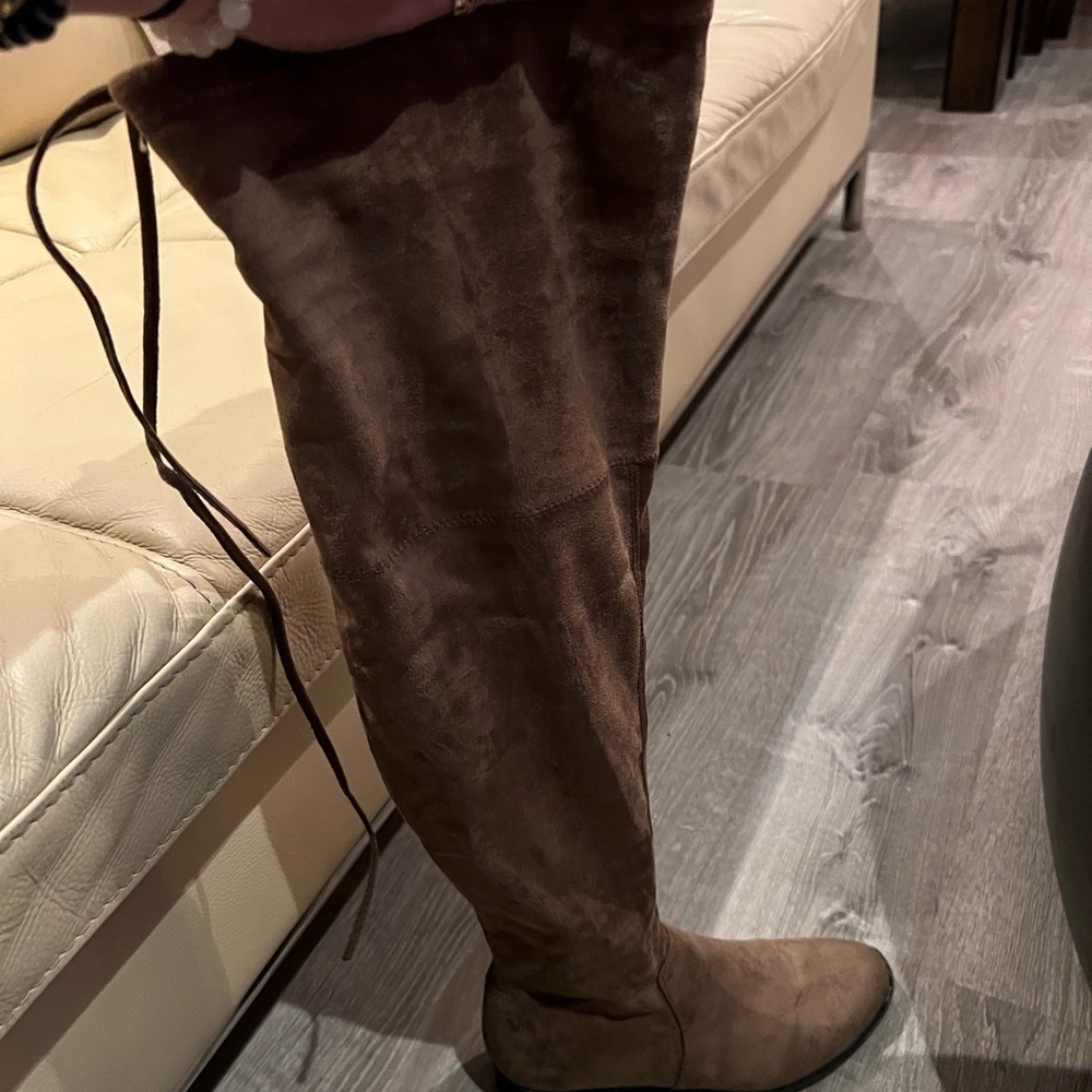 American Eagle Taupe Thigh High Boots